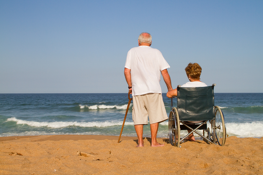 Elderly couplein Seal Beach, CA